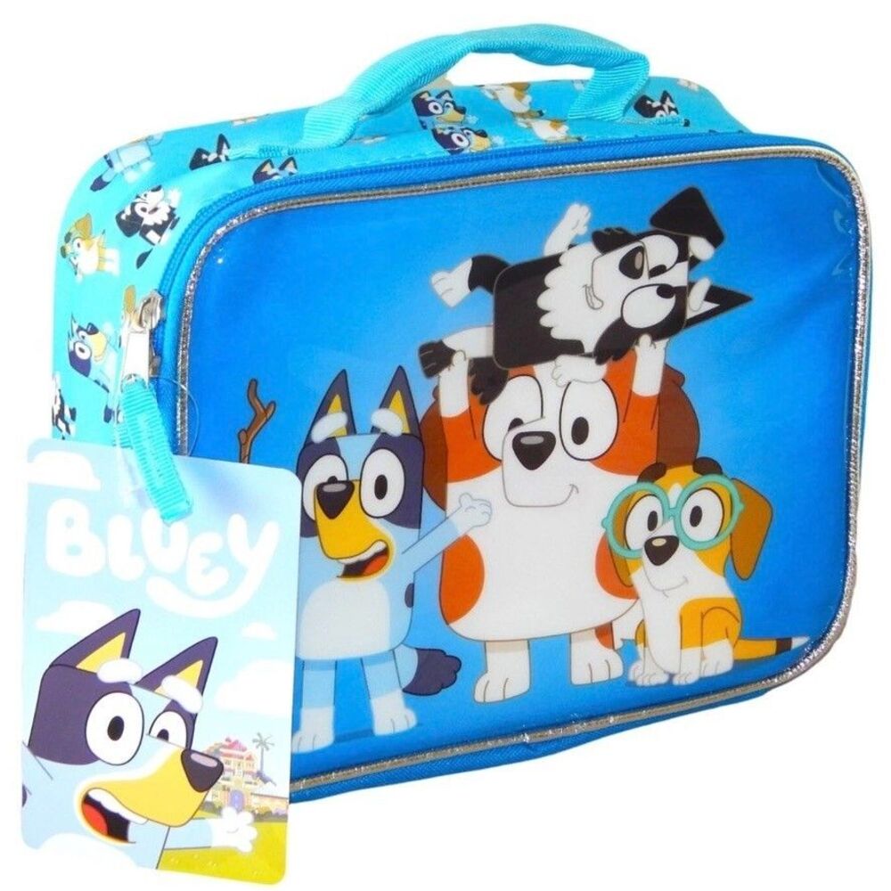 BLUEY WINTON HONEY & BINGO Boys Insulated Lunch Box BPA-Free School Tote NWT